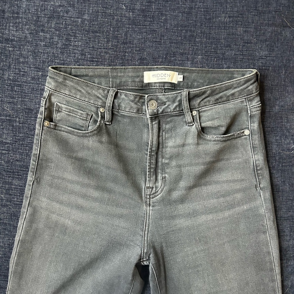 Hidden Women's Charcoal Flare Jeans